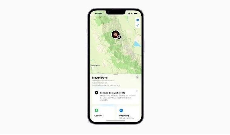 大荔苹果14维修分享iPhone14系列中 FindMy功能通过卫星分享位置方法教程 