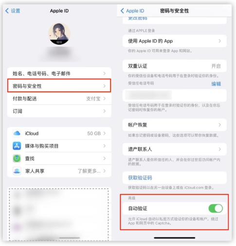 大荔苹果手机维修分享iOS 16 自动验证功能开启方法 