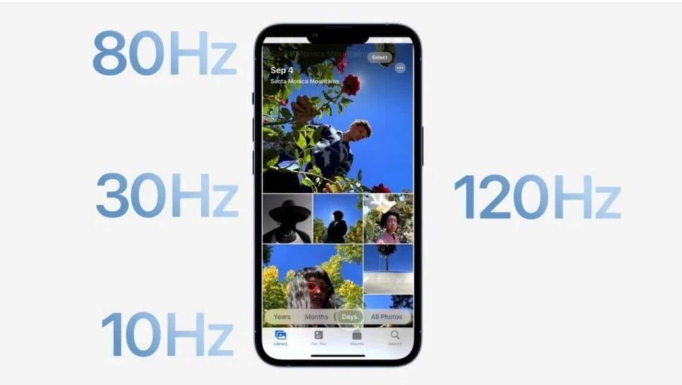 大荔苹果14维修分享iPhone 14有高刷吗 